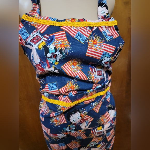 UNIQUE Handmade Betty Boop U.S.A. Apron! - Picture 3 of 10